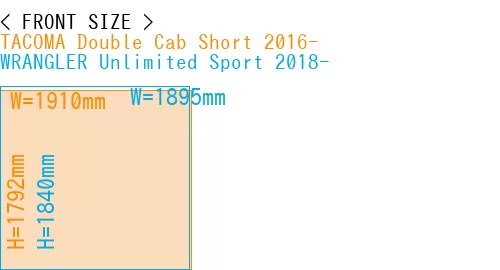 #TACOMA Double Cab Short 2016- + WRANGLER Unlimited Sport 2018-